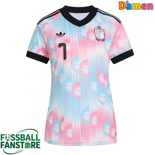 Belgien Kevin De Bruyne #7 Replik Auswärtstrikot Damen WM 2026 Kurzarm